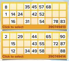 90 bingo card