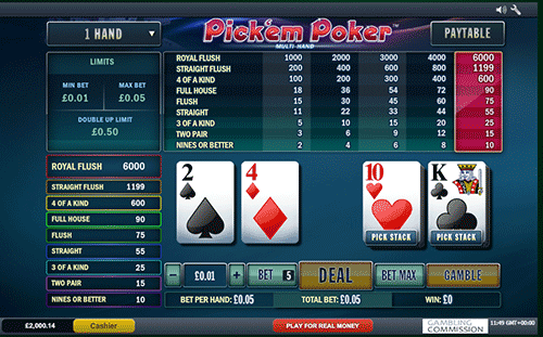 Pick ‘em Poker