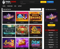trada casino games screenshot