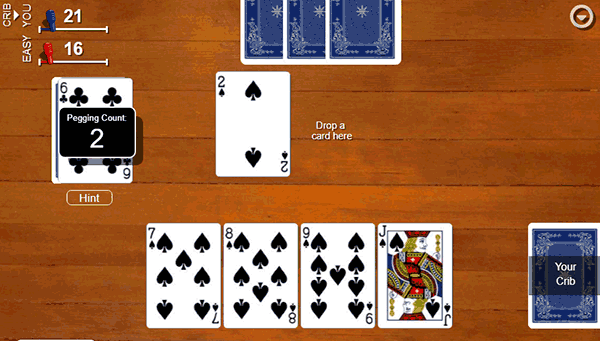 Cribbage example game