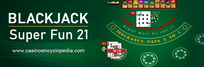 Super fun 21 blackjack header