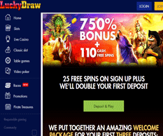 Lucky Draw Casino Homepage